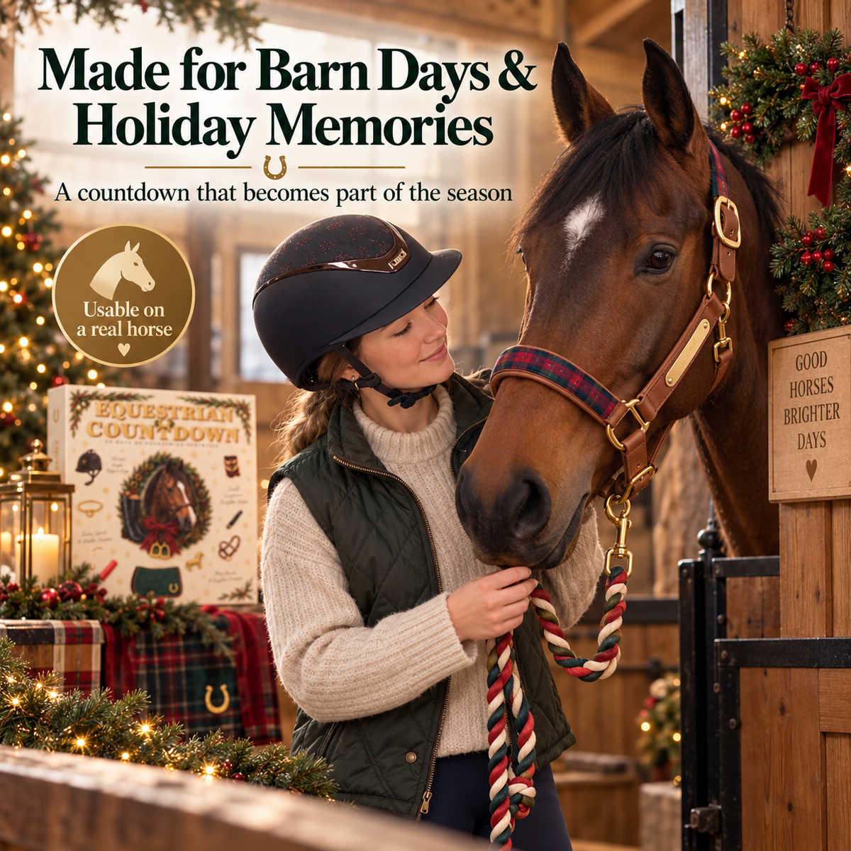 🐎24-Day Equestrian Advent Calendar – Christmas Countdown Gift for Horse Lovers