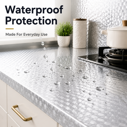 ✨ Peel & Stick Kitchen Makeover Film – Waterproof DIY Countertop & Cabinet Cover