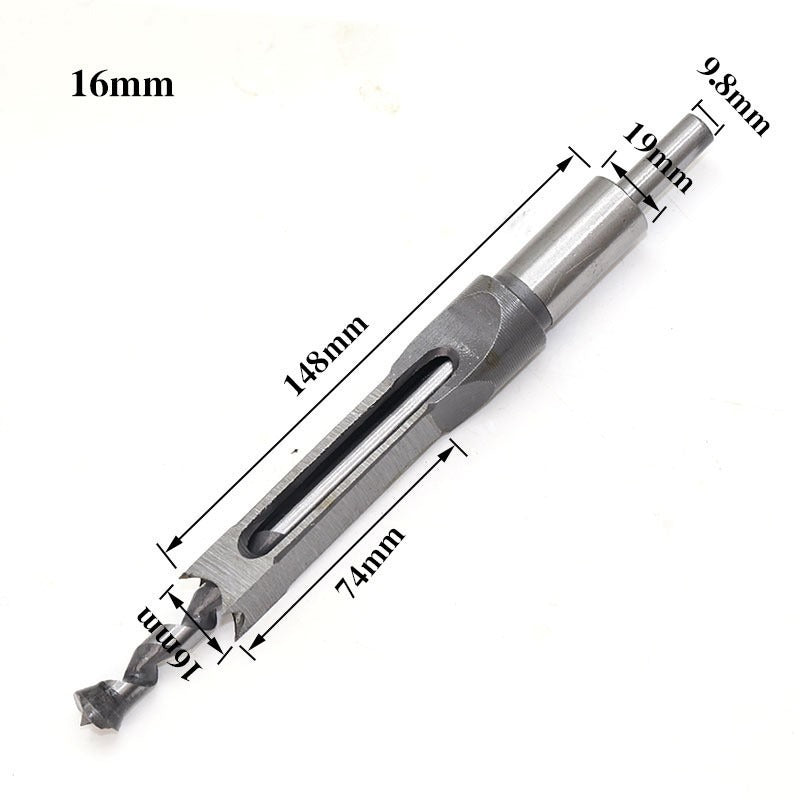 Square Hole Mortise Chisel Drill Bit for Woodworking