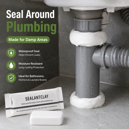 Wall Hole Repair Sealant Putty for AC Pipe Gaps, Wall Cracks & Plumbing Repairs
