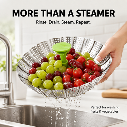 Expandable Steamer Basket – Turn Any Pot Into a Steamer