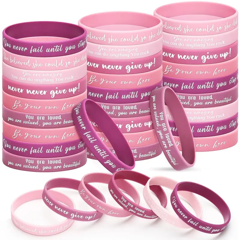 ✝️ 30/60PCS Bible Verse Bracelets – Christian Faith Wristbands for Church Events, Youth Groups & Sunday School Rewards
