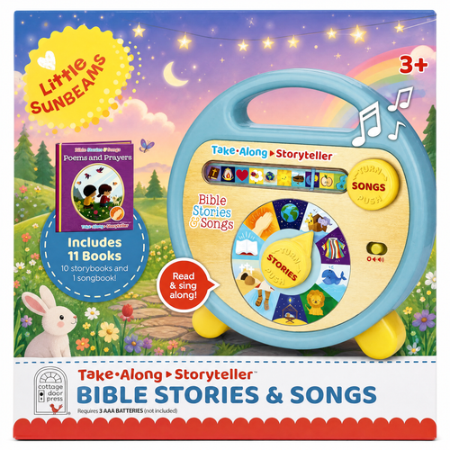 🎁Bible Stories and Songs: Portable Electronic Player with 11 Books
