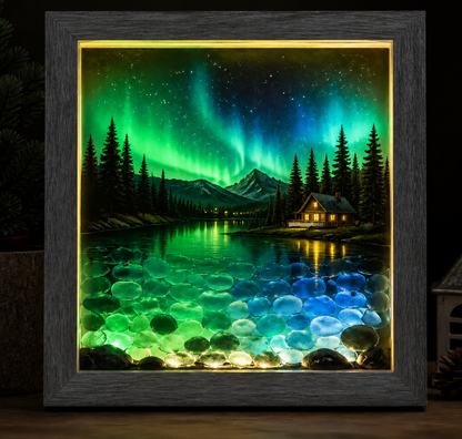 Framed Glowing Landscape Night Light-Bring Nature’s Glow Into Your Home
