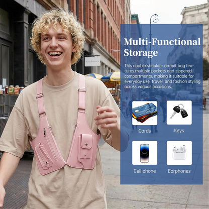 Hidden Double Shoulder Underarm Bag