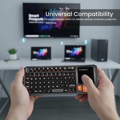 Mini Wireless Keyboard with Touchpad – Bluetooth & 2.4GHz