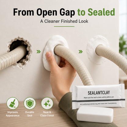 Wall Hole Repair Sealant Putty for AC Pipe Gaps, Wall Cracks & Plumbing Repairs