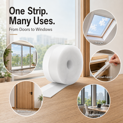 🚪  Weatherproof Door & Window Seal Strip – Stop Drafts, Dust & Water Gaps