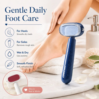 🦶Dual‑Sided Foot Callus Remover, Replaceable Stainless Steel Blade Foot Scraper