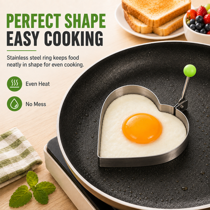 🍳Breakfast Egg & Pancake Mold-Cook Perfect Shapes Every Time