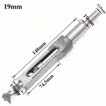 Square Hole Mortise Chisel Drill Bit for Woodworking