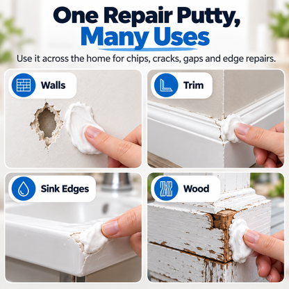 🏠✨ Moldable Sealing Putty – 🛠️ Easy Wall Crack & Gap Filler 💧 Water-Resistant 🐜 Helps Block Bugs & Drafts ❄️ AC Pipe Hole Sealant 🔧 Multi-Purpose Home Repair (5-Pack)