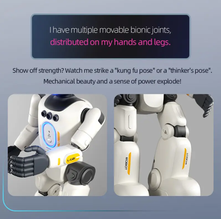 🤖Next-Gen Humanoid AI Robot | Full-Body Flexible Joints & Smart Interactive Control