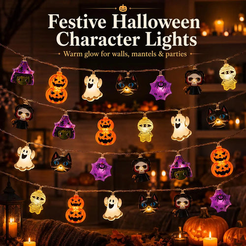 🎃USB-Powered Pumpkin LED String Lights