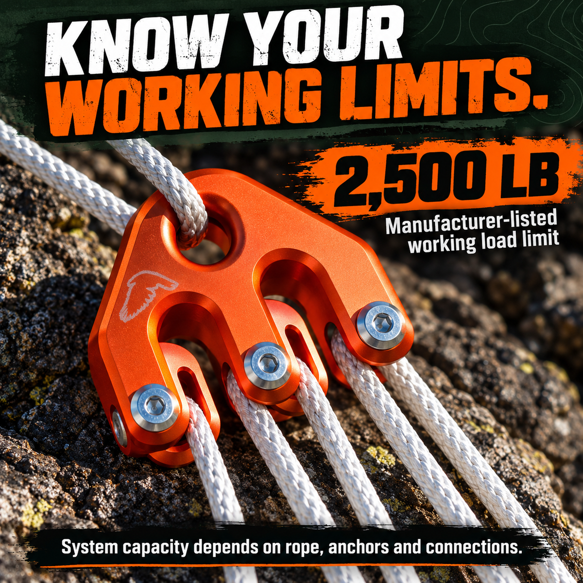 🏕️🪢 Game & Gear Hoist HD – Heavy-Duty Block & Tackle Lifting System | 6061-T6 Aluminum, Compact Outdoor Rope Hoist & Pulley Kit 🔩🌲