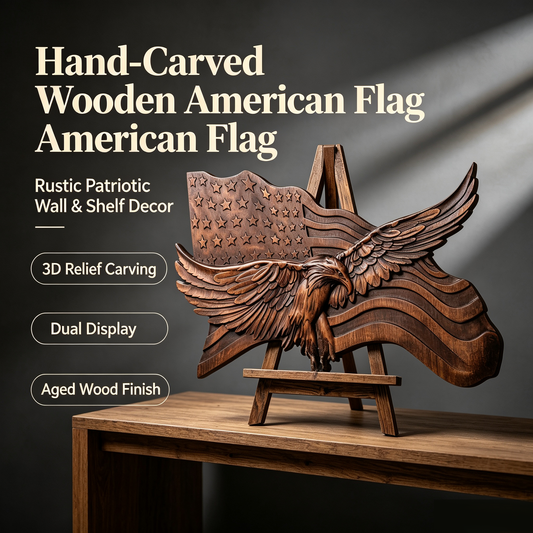 "Wings of Freedom" - Handcrafted Wooden Art