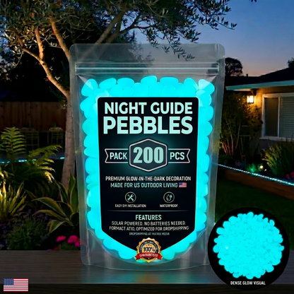 🔥LAST DAY SALE 49%OFF🔥🌈Colorful Glow-in-the-Dark Garden Stones
