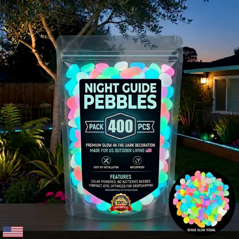 🔥LAST DAY SALE 49%OFF🔥🌈Colorful Glow-in-the-Dark Garden Stones
