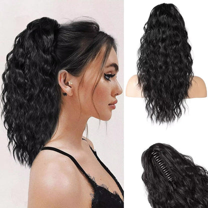 Instant Glam Curly Claw Clip Ponytail Extension|Add Gorgeous Volume & Length In Seconds