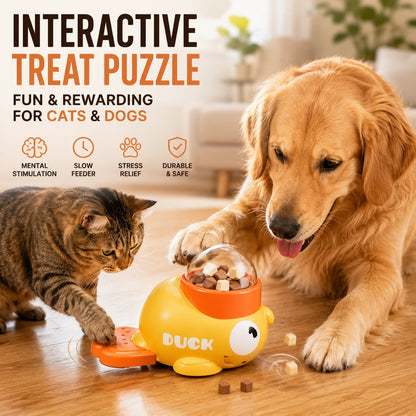 Interactive Treat Dispenser Toy – Slow Feeder Puzzle for Cats & Dogs