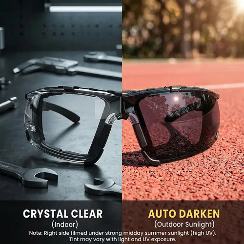 👓 Photochromic Safety Glasses – UV-Responsive Work & Outdoor Protective Eyewear