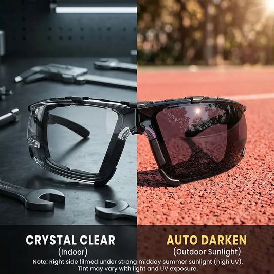 👓 Photochromic Safety Glasses – UV-Responsive Work & Outdoor Protective Eyewear