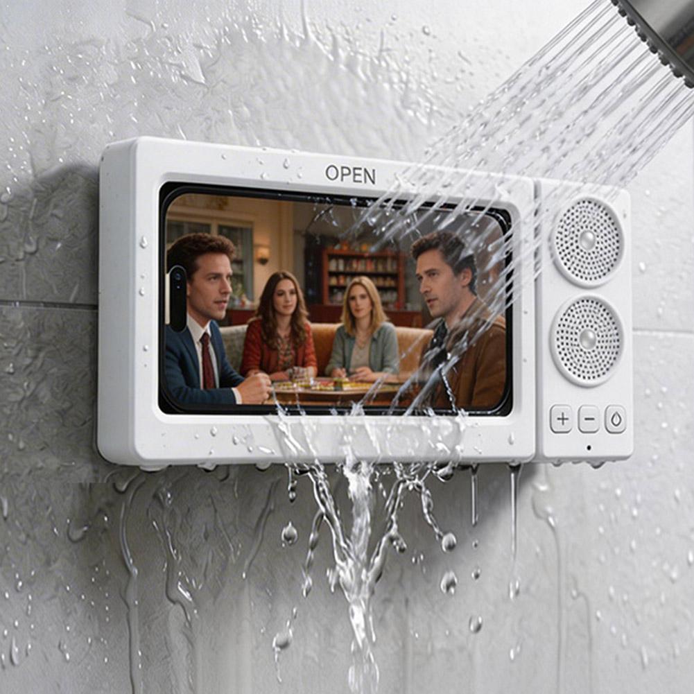 🎖️Waterproof Touch Screen Phone Bluetooth Speaker For Bathroom