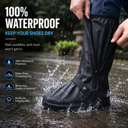 DryWalk Waterproof Shoe Covers | Anti-Slip Rain Shoe Protectors