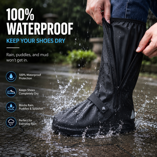 DryWalk Waterproof Shoe Covers | Anti-Slip Rain Shoe Protectors