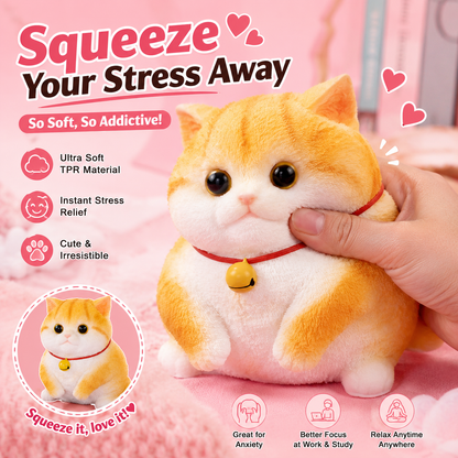 Cute Squishy Cat Toy – Stress Relief Sensory Squeeze Toy | DIY Kawaii Gift