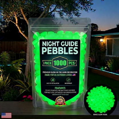🔥LAST DAY SALE 49%OFF🔥🌈Colorful Glow-in-the-Dark Garden Stones