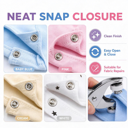 🧵✨ No-Sew Snap Button Kit with Hand Press Pliers 🌈🔧 — Product image 6