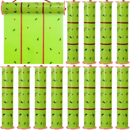 Giant Sticky Fly Traps, Fly Strips for Indoor Outdoor Hanging Flying Tapes Non Toxic Ribbon Fruit Gnat Killer for Mosquito Plants House Horse Stable