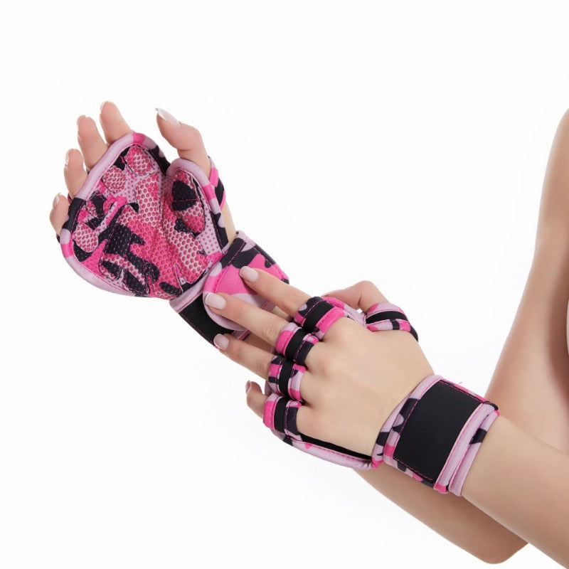 🎖️Weight Lifting Gloves with Built-in Wrist Support & Full Palm Protection
