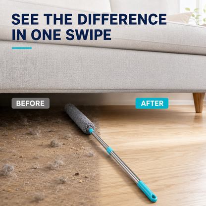 Flexible Microfiber Gap Duster | Bendable Dust Cleaner for Under Furniture, Beds, Sofas & Appliances