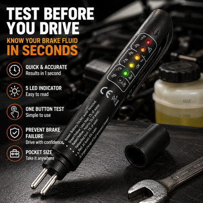 🚗 Portable Brake‐Fluid Tester Pen for DOT 3 / DOT 4 / DOT5.1