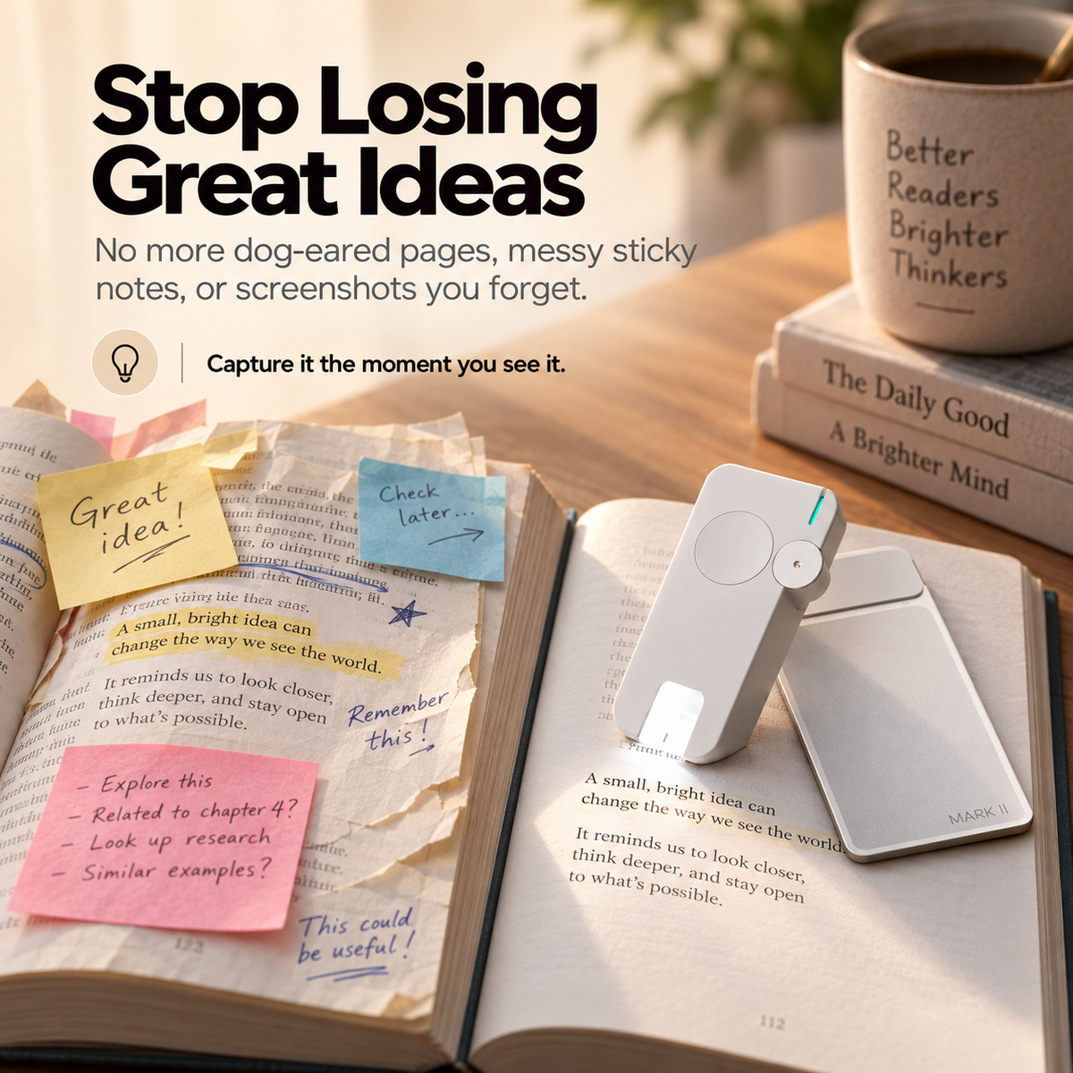 📚 Smart AI Bookmark & Digital Highlighter – Scan, Save & Organize Every Great Idea