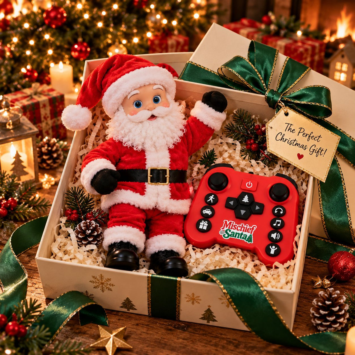 🎅 CHRISTMAS SPECIAL: Remote-Controlled Santa Claus – Moving Arms, Festive Surprises & Family Holiday Fun! 🎄🎁
