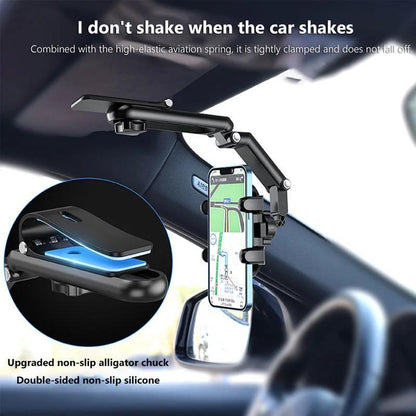 📱1080° Adjustable Car Sun Visor Phone Holder