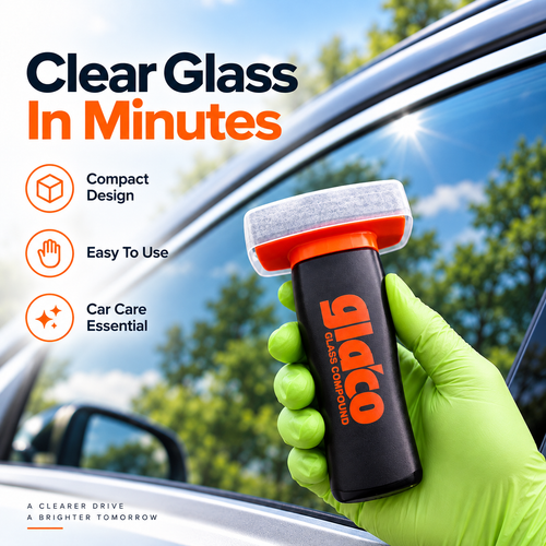 🚗 Car Glass Water Spot Remover with Built-In Applicator – Easy Windshield & Window Glass Care