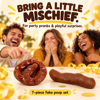 FYY 7-piece realistic fake poop prank set - product image 1
