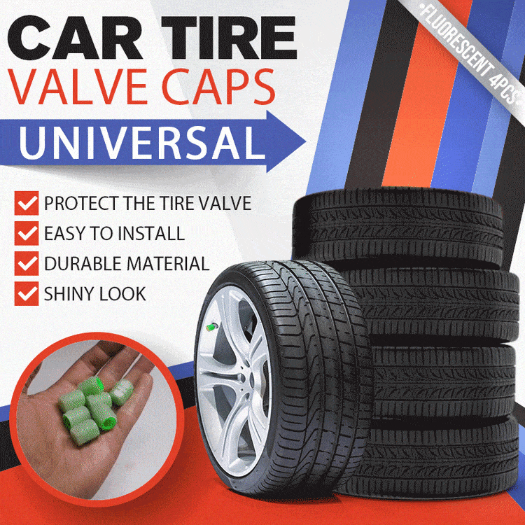 Universal Fluorescent Tire Valve Caps – Protect Valves & Upgrade Your Wheels
