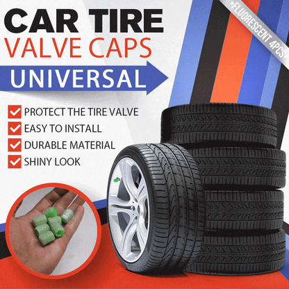 Universal Fluorescent Tire Valve Caps – Protect Valves & Upgrade Your Wheels