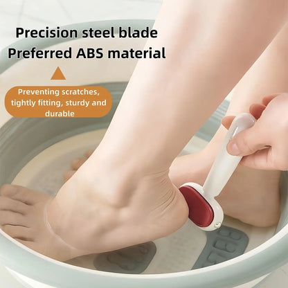 🦶Dual‑Sided Foot Callus Remover, Replaceable Stainless Steel Blade Foot Scraper