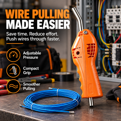 ⚡ Electrician Wire Pulling Assist Tool – Adjustable Tension Cable Feeder