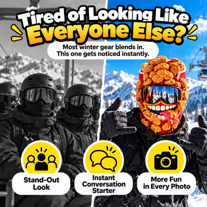 🍔Viral Food Ski Mask Balaclava – Burger, Fries & Chicken Nugget Styles