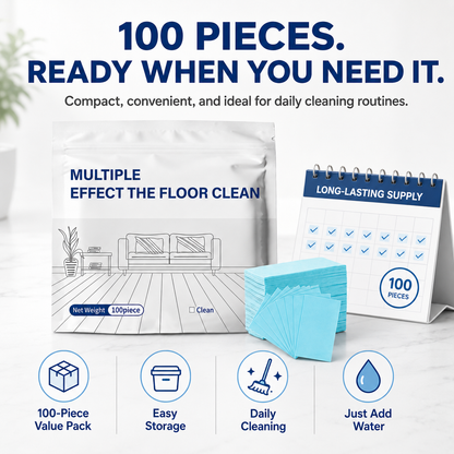 🔥 100-Piece Multi-Surface Floor Cleaning Tablets – Deep Clean for Hardwood, Laminate, Tile & RV Walls✨