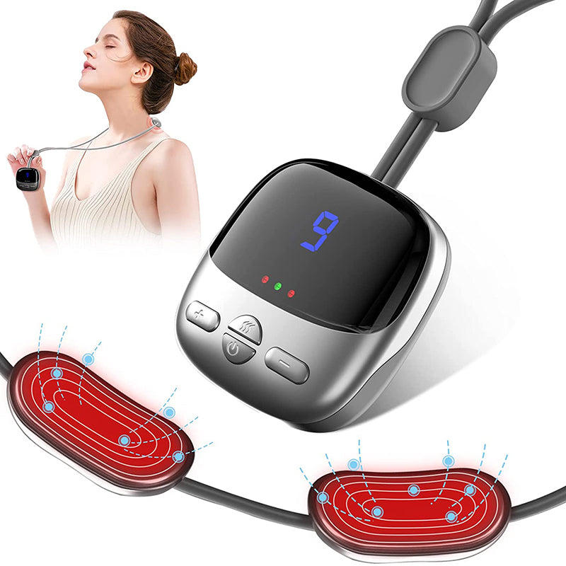 🔥 Relieve Neck Tension Anytime, Anywhere|Smart Heat Therapy & EMS Massage In One Lightweight Device