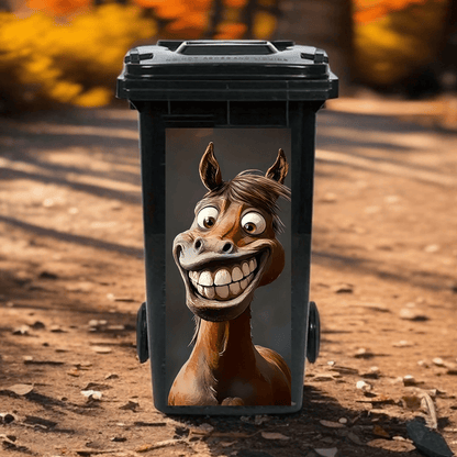 ✨Boring Trash Can? Fixed In Seconds! Creative Trash Can Sticker with Colourful Cartoon