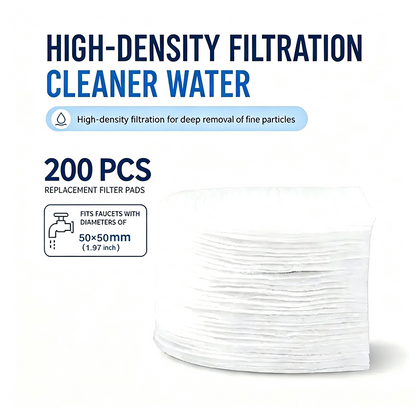 [Fits Faucets < 1"] 50 cotton filter bags disposable Cotton Faucet Filter Bags with 10 fastening straps 💧